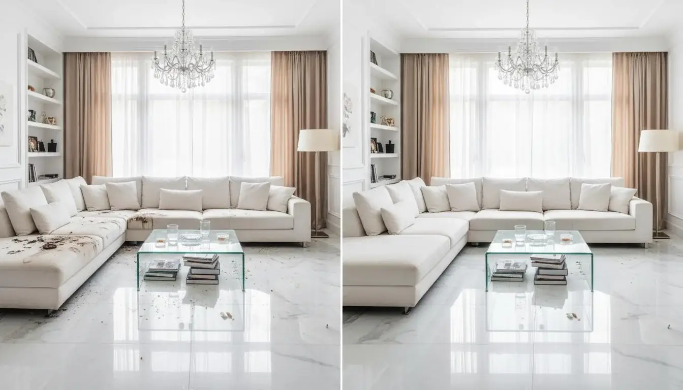 Villa Deep Cleaning in Dubai & Sharjah before and after transformation