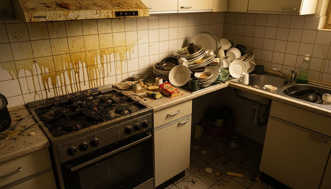 Kitchen Deep Clean - before deep cleaning