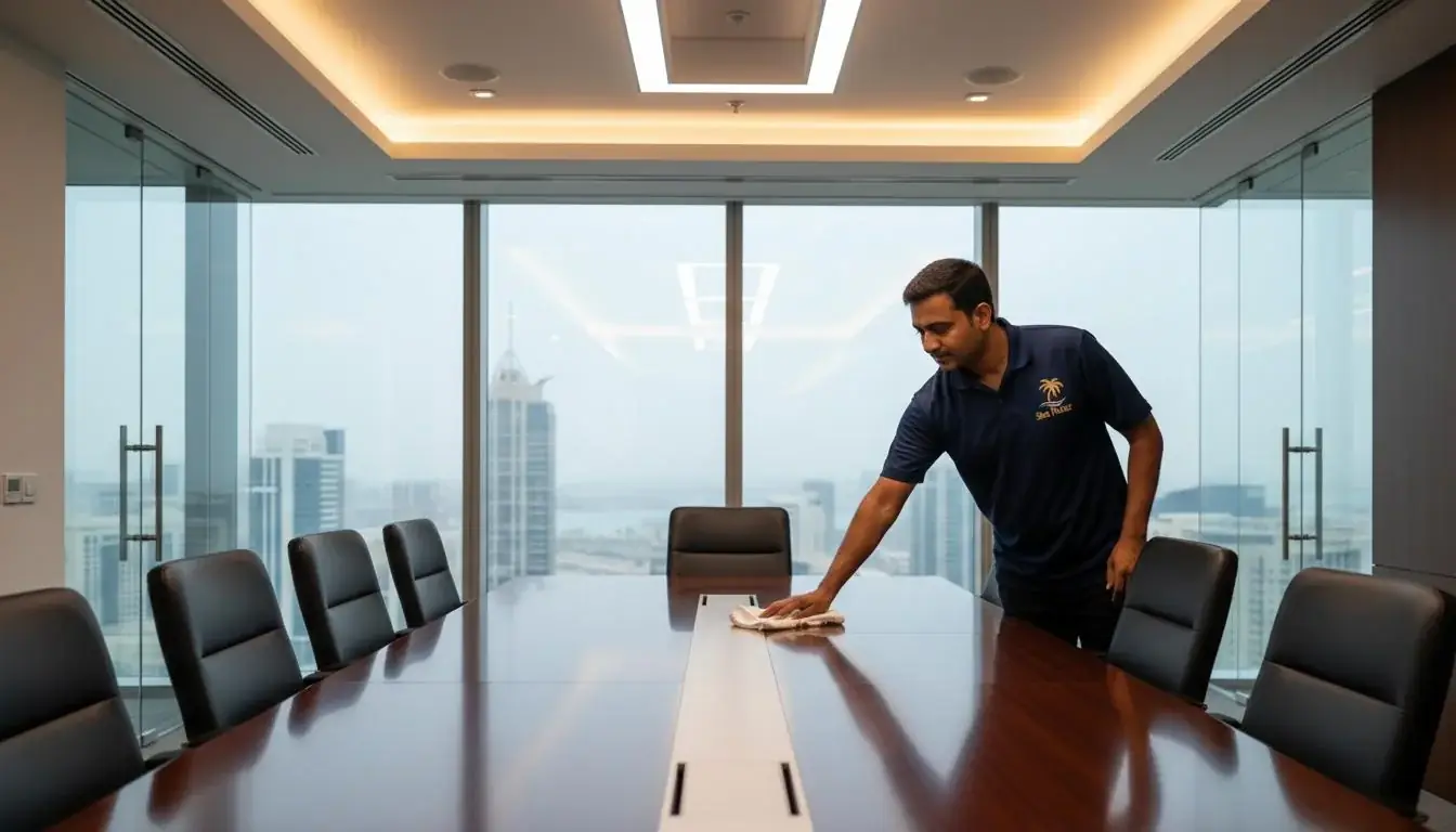 Office Deep Cleaning service in Dubai by Sea Palmz team